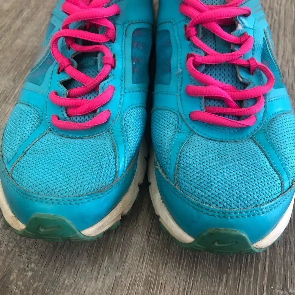 Nike Air Relentless 3 Womens Blue Pink Athletic Running Shoes Sneakers‎ Size 7